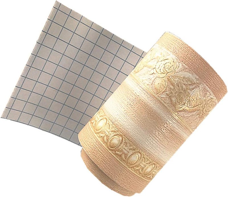 Yija 3D Wood Grain Self Adhesive Peel and Stick Waterproof Wall Border Easy to Apply Home Decor Bathroom Kitchen 4 Inch by 16.5 Feet (Light Yellow) - Image 2